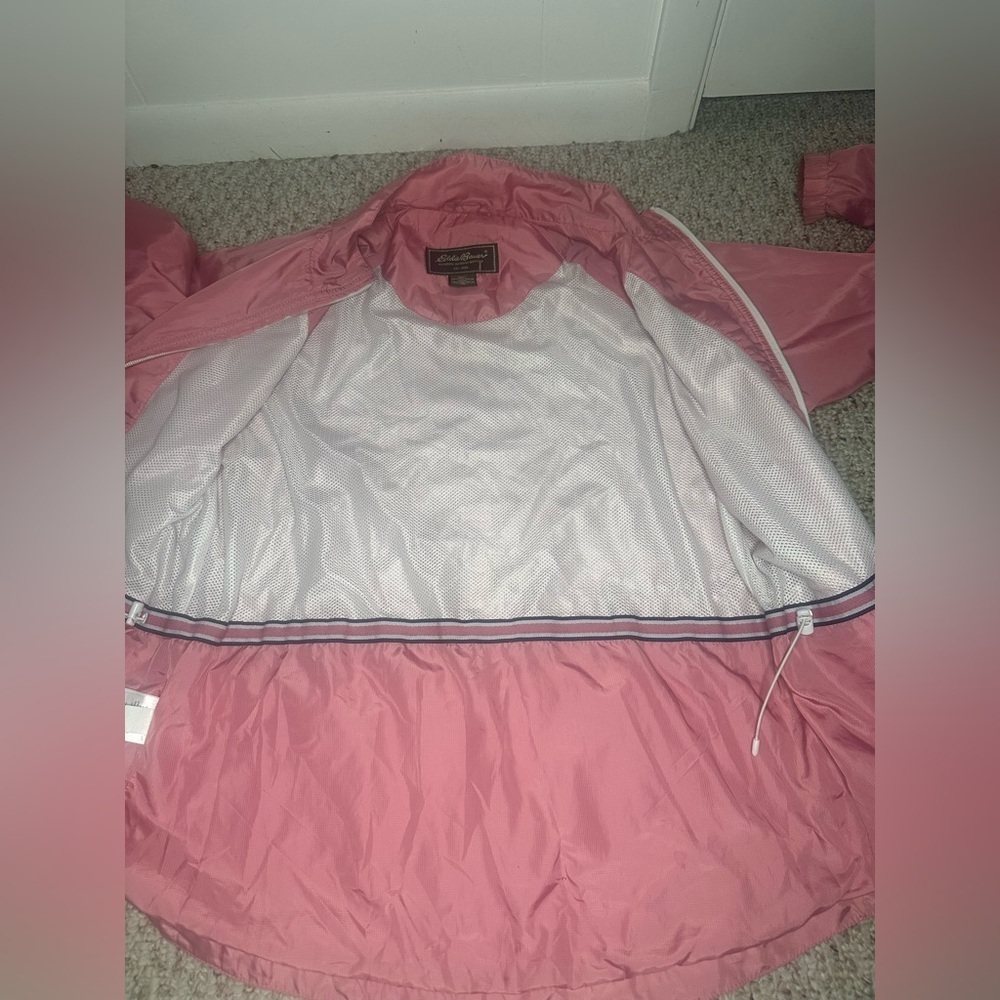 Eddie Bauer Pink Outdoor Windbreaker Jacket size M - Picture 9 of 10